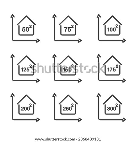 House size icon , building icon.