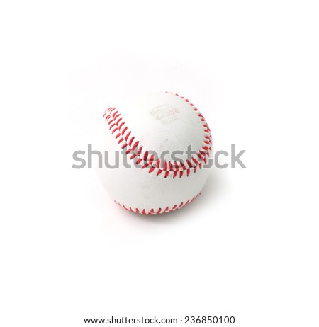 baseball on a white background