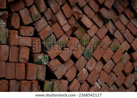 Brown Bricks Abstract Photograph | Brown Concrete Bricks 