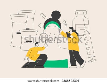 Cosmetology abstract concept vector illustration. Skincare, natural cosmetic, eye lifting, wrinkle removal, dermatology, spa, face treatment, woman beauty, anti age therapy abstract metaphor. Royalty-Free Stock Photo #2368592391