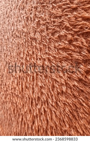 Textured Comfort: Brown Shaggy Rug Up Close