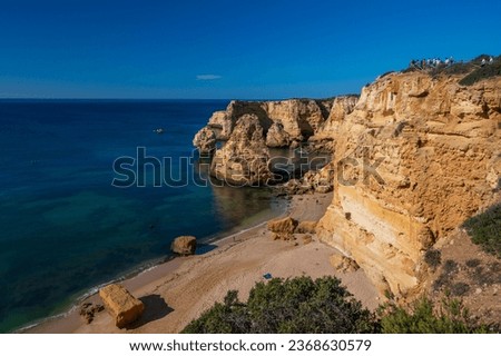 The Algarve coast in Portugal