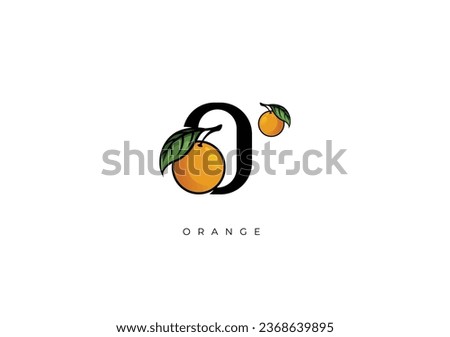 This is a modern Orange Fruit Vector, Great combination of Orange Fruit symbol with letter O as initial of Orange Fruit itself. Nice for Logo, Monogram, Symbol or any graphic design needs.