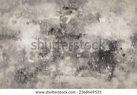 pale old yellow paper background texture .Abstract brown recycled paper texture background. Old Kraft paper box craft pattern. top view. distressed yellow brown old brick wall with a street art Royalty-Free Stock Photo #2368669531