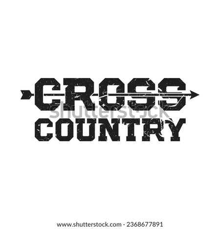  cross country t shirt design vector