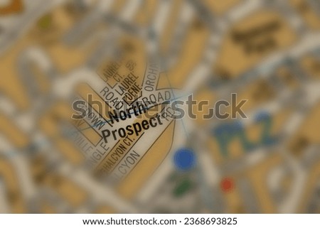 North Prospect, Devon, England, United Kingdom atlas map town name tilt-shift