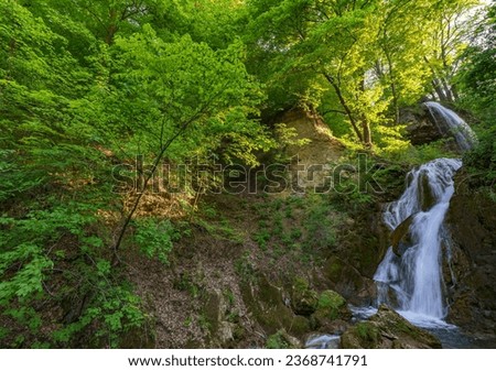 The Fatyol waterfall in Lillafured, Hungary