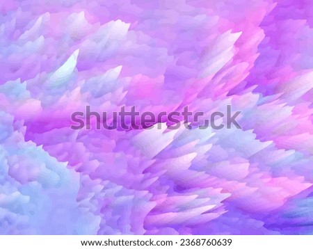 Unicorn background with rainbow shapes and colors. Fantasy gradient backdrop with hologram. Vector illustration for poster, brochure, invitation, cover book, catalog.