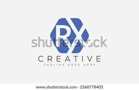 Letter RX logo design template vector illustration