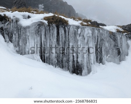 Melting Icicles in loch Lomond  Royalty-Free Stock Photo #2368786831