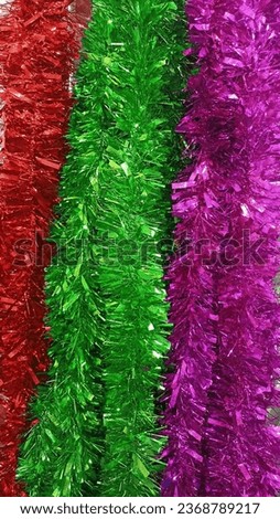 glossy tinsel garland for holiday celebration 