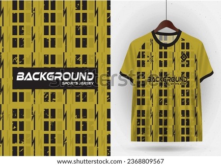 mockup for sports jerseys, racing car shirts, cycling shirts, running shirts, and wallpaper backgrounds, pattren gold with black