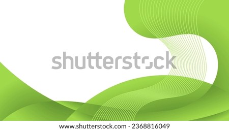abstract green curve background for business