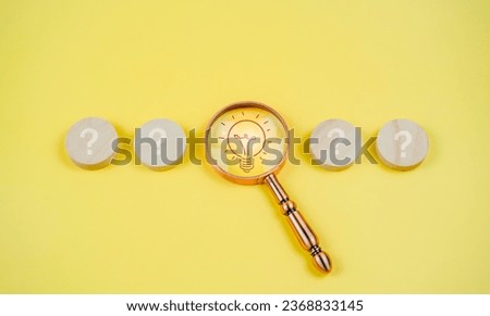 Search for inspiration, innovation, creativity, simulated thinking, answers, thinking characteristics, and symbols of the smart light bulb.

 Royalty-Free Stock Photo #2368833145