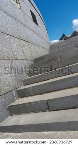 Marble Stairs  at dry sunny day