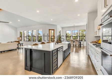 Dallas, texas - August 30th 2023: a home kitchen  Royalty-Free Stock Photo #2368939205