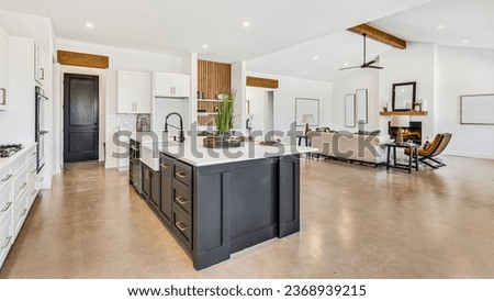 Dallas, texas - August 30th 2023: a home kitchen  Royalty-Free Stock Photo #2368939215