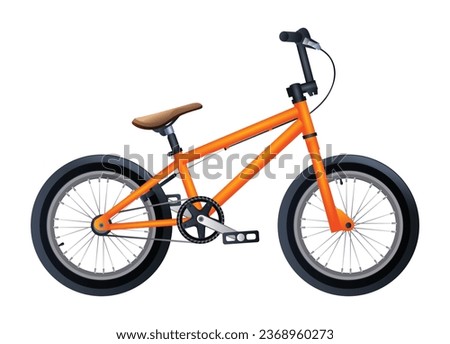 BMX bicycle vector illustration isolated on white background