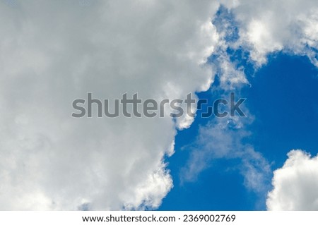 Blue skies in Thailand, in the southeastern Asia zone, in the rainy season, it's hard to find a picture like this.
