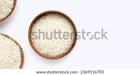 Raw super kernel basmati rice long grain Royalty-Free Stock Photo #2369116703