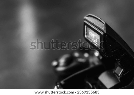 black and white prosumer camera