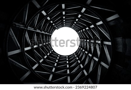 Cologne Lanxess Arena parking garage driveway abstract perspective