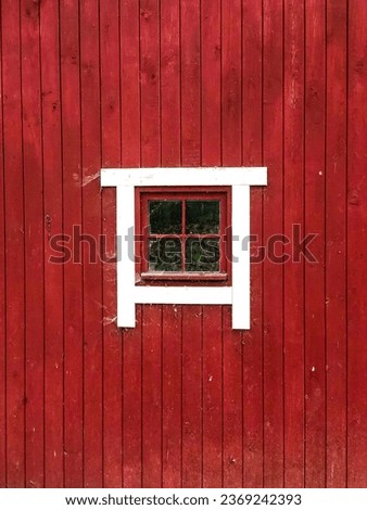 White window in the forester's house Royalty-Free Stock Photo #2369242393
