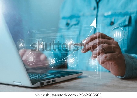 Project management Time Planning business concept. Business process management, automated workflow, gears, businessman. quality control, and long-term business assessment tracking..	
 Royalty-Free Stock Photo #2369285985