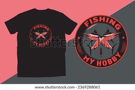 Fishing T-shirt Design ( out door ) t-shirt design