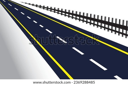 HIGHWAY Clip Art Vector Illustration, Road Graphic Art Bending Roads and Highways Vector Illustrations.