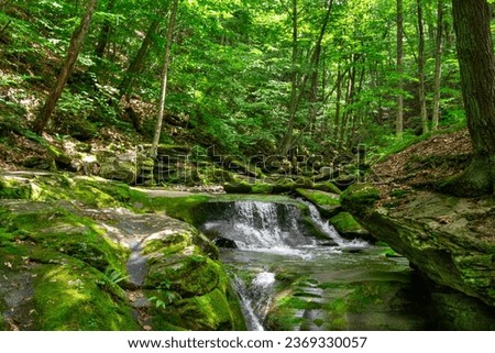 Waterfall, creek, nature, rocks, river
