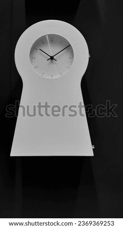 Black and white aesthetic wall clock