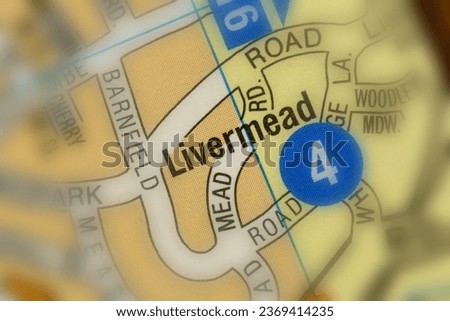 Livermead, Devon, England, United Kingdom atlas map town name tilt-shift