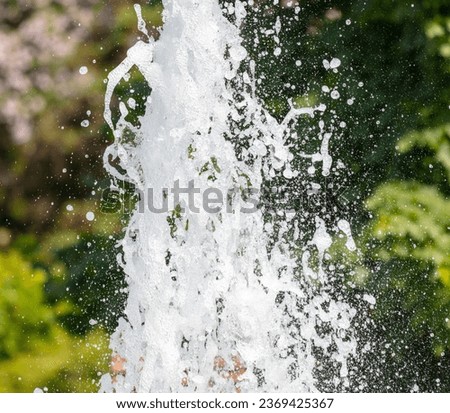 Fountain splashes as an abstract background. Texture.