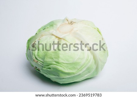 photo of cabbage isolated on white background