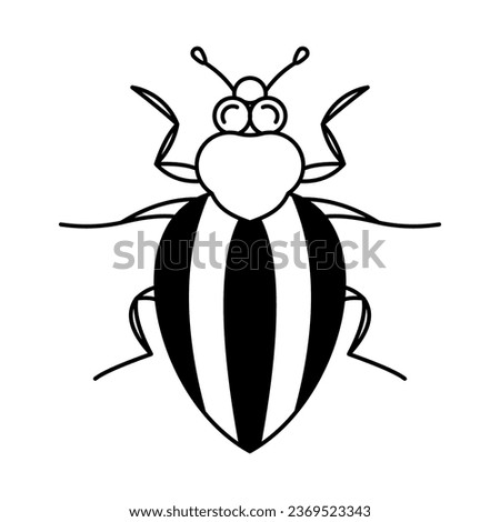 Cucumber Beetle Icon For Logo And More