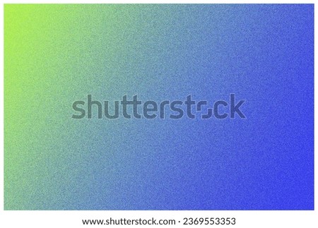 Green blue gradation, color gradient background. Noise grain rough trendy abstract texture