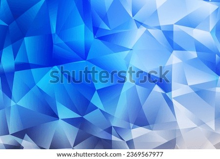 Light Blue, Yellow vector gradient triangles texture. A completely new color illustration in a polygonal style. Triangular pattern for your design.