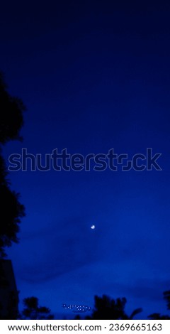selective focus picture of crescent moon 