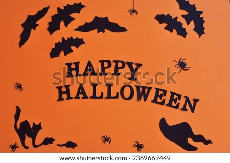 funny orange happy halloween background 
