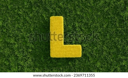 Letter L From Fur Alphabet Royalty-Free Stock Photo #2369711355