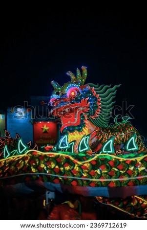 
Traditional Chinese dragon dance performance