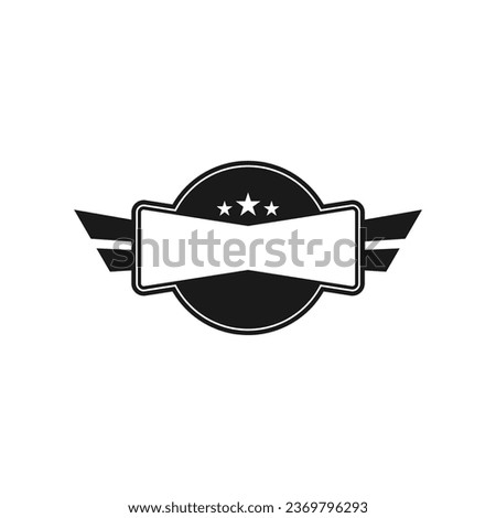 stars wing circle emblem logo