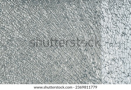 close up of shattered glass textured background
