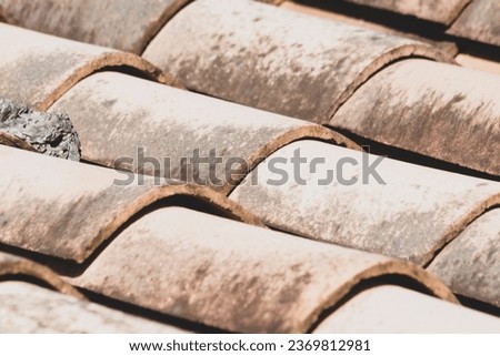 Red house roof tile (texture)