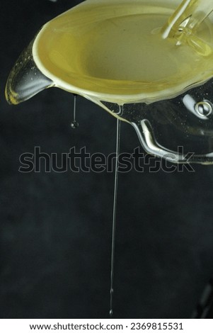 Beautiful oil drops on black background