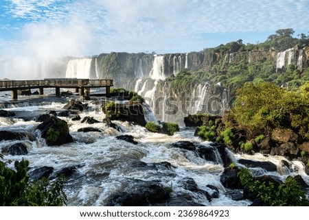 Devil's Throat at Iguazu Falls, one of the world's great natural wonders, on the border of Argentina and Brazil, Latin America Royalty-Free Stock Photo #2369864923