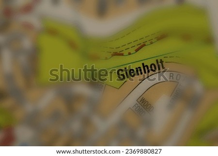Glenholt, Devon, England, United Kingdom atlas map town name tilt-shift