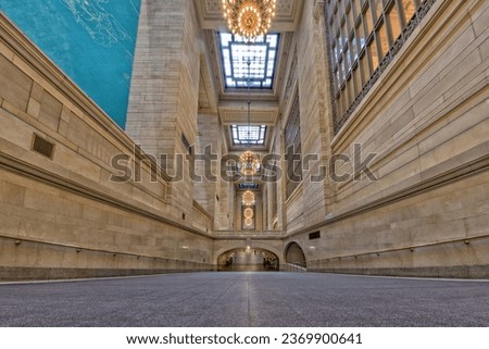 Interior view of Grand Central station in New York City Royalty-Free Stock Photo #2369900641