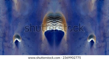 entrance to Valhalla,  abstract symmetrical photograph of the deserts of Africa from the air, conceptual photo, diffuser filter,